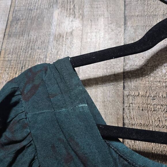 Lamata Vintage 90s Green Empire Waist Regency Midi Dress - Picture 4 of 7